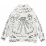 Mystic Vision Skull Knit Streetwear Sweater