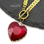Lovely Faja Gothic Heart Pendant Necklace