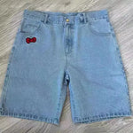 Hello Kitty Embroidered Denim Shorts