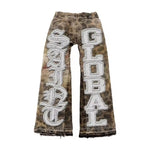 Saints Global Leopard Flared Jeans
