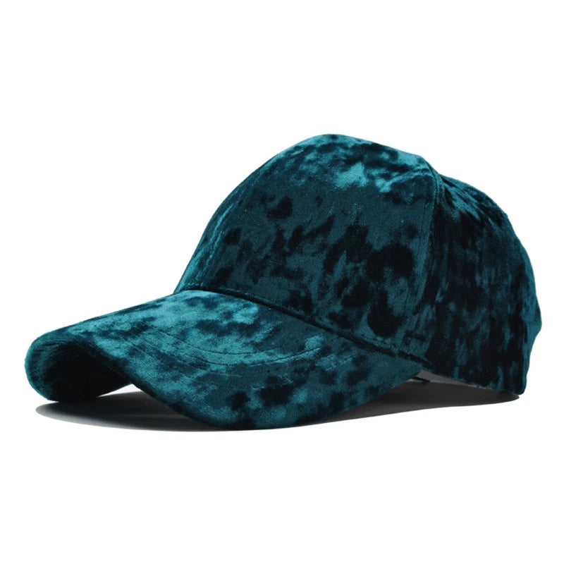 Luxury Velvet Baseball Cap