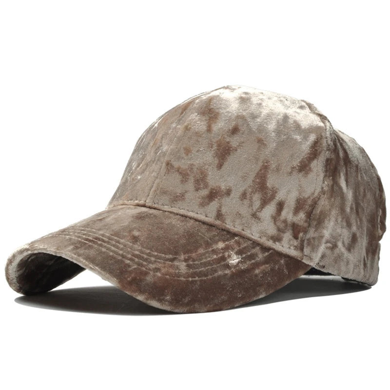 Luxury Velvet Baseball Cap