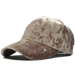 Luxury Velvet Baseball Cap