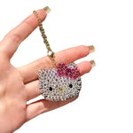 Crystal Hello Kitty Keychain Charm