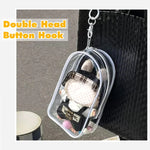 Transparent Labubu Doll Carry Case