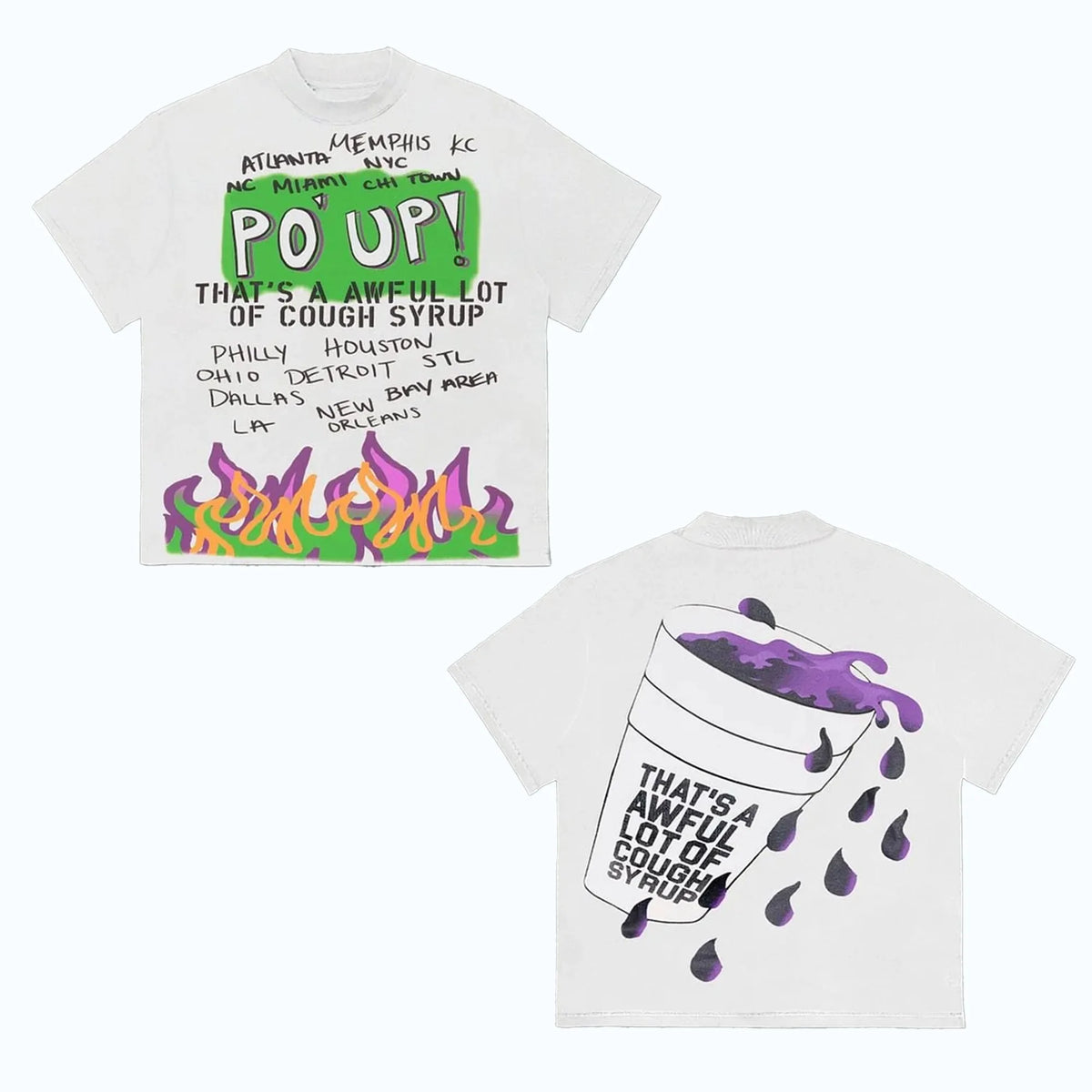 Po' Up Cough Syrup Double Cup T-Shirt