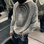 Spider Web Knit Hoodie