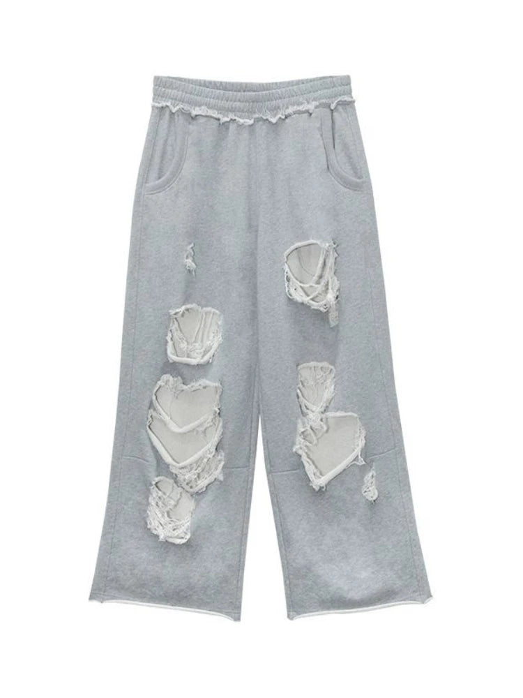 Distressed Baggy Sweatpants