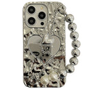 Love Mirror Wrist Chain iPhone Case