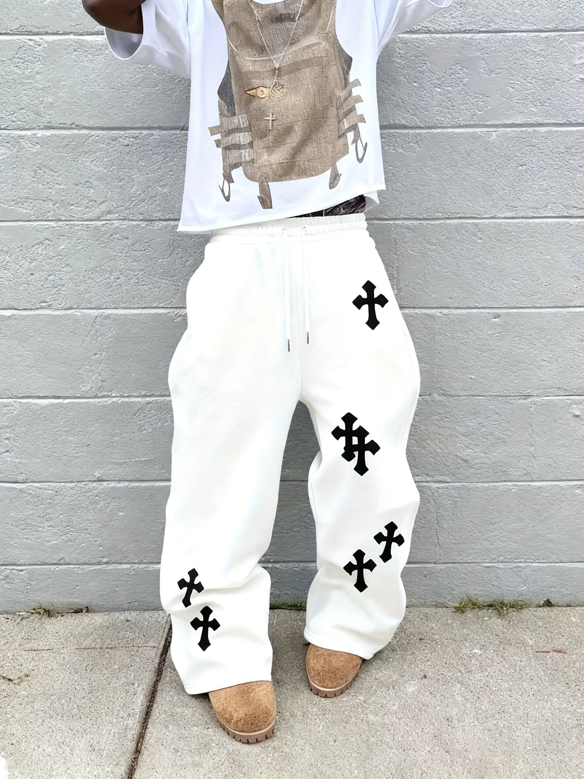 Chrome Hearts Cross Print Joggers