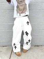 Chrome Hearts Cross Print Joggers
