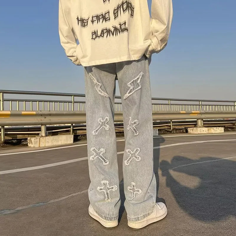 Cross-Stitch Denim Jeans