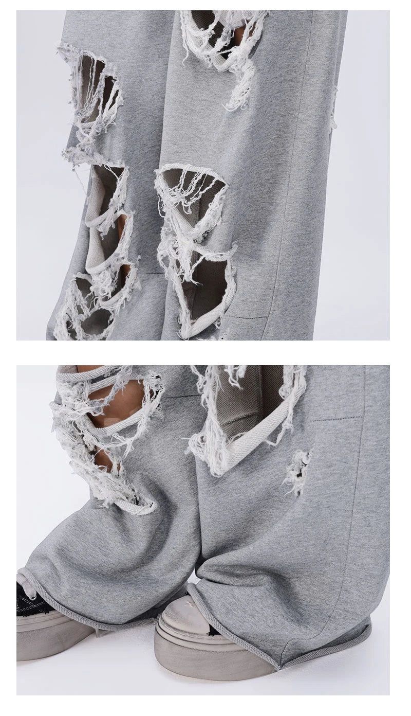 Distressed Baggy Sweatpants