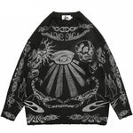 Mystic Vision Skull Knit Streetwear Sweater