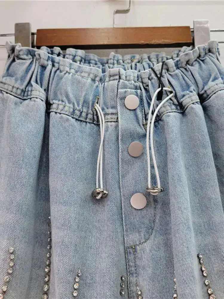 Glittering Gem Denim Shorts