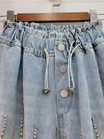 Glittering Gem Denim Shorts