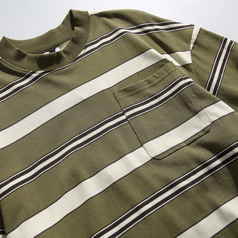 Retro Striped Layered Tee