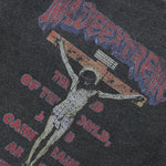 Extreme Gothic Typography Religious Graphic Vintage Washed Hoodie