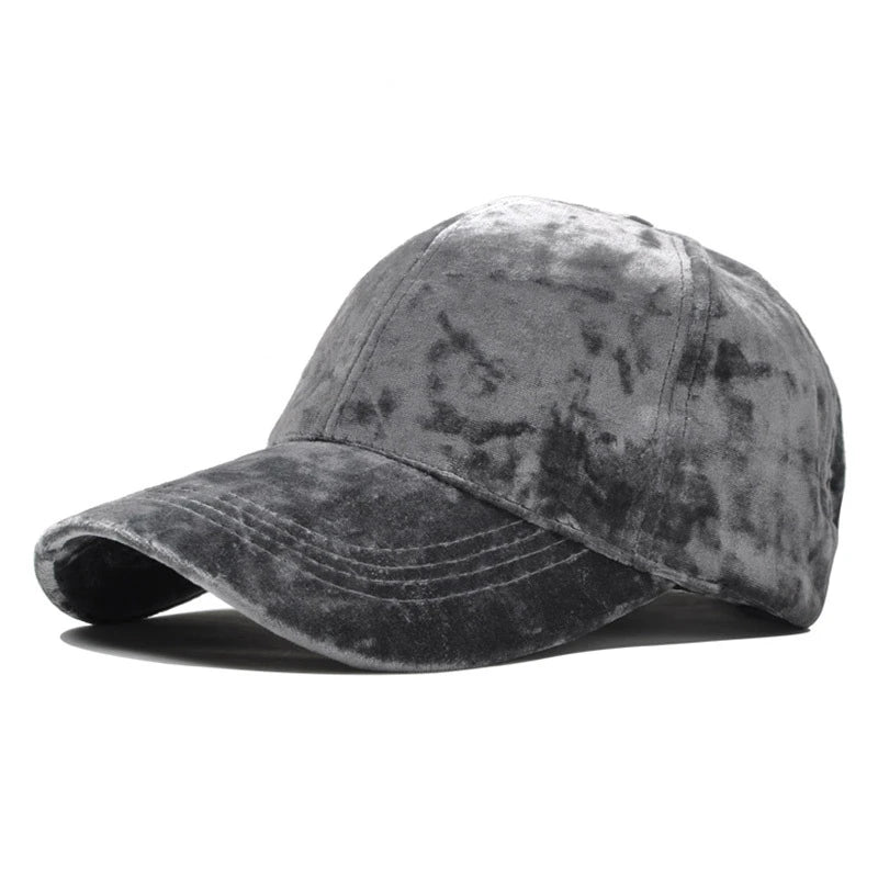 Luxury Velvet Baseball Cap