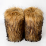 Plush Faux-Fur Statement Winter Boots