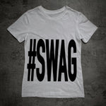 #SWAG Bold Hashtag Graphic T-Shirt