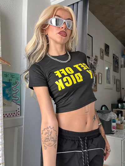 Get Off My Dick Cropped Tee