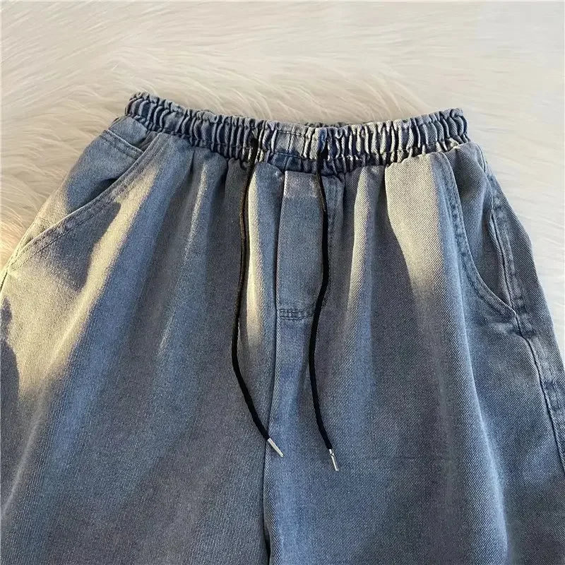 Long Vintage Denim Shorts