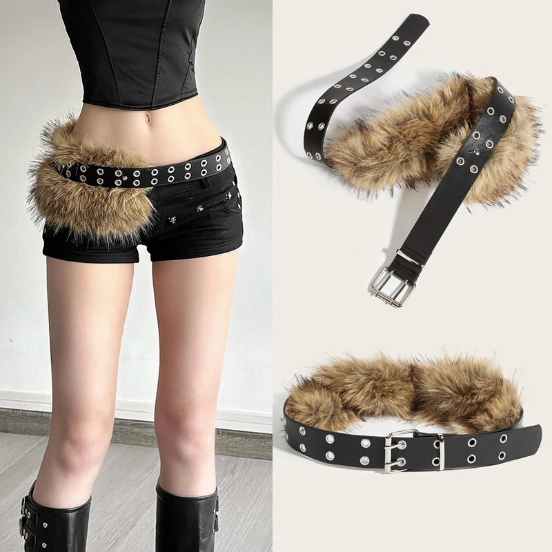 Fur Grommet Fusion Belt