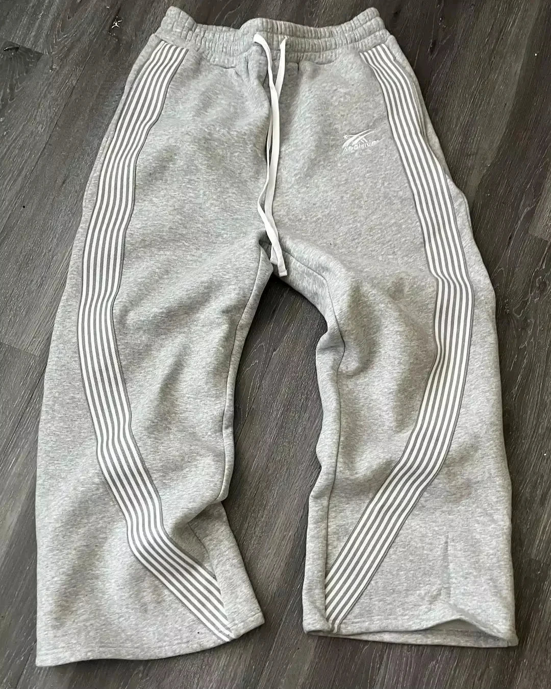 Archives Side Stripe Embroidered Sweatpants