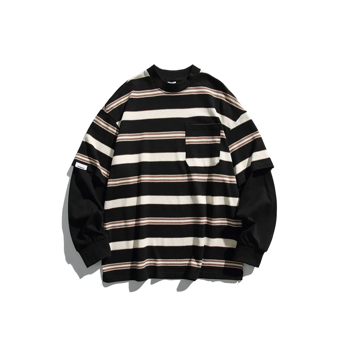 Retro Striped Layered Tee