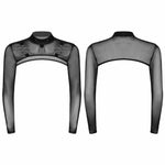 Sheer Mesh Chain Crop Top