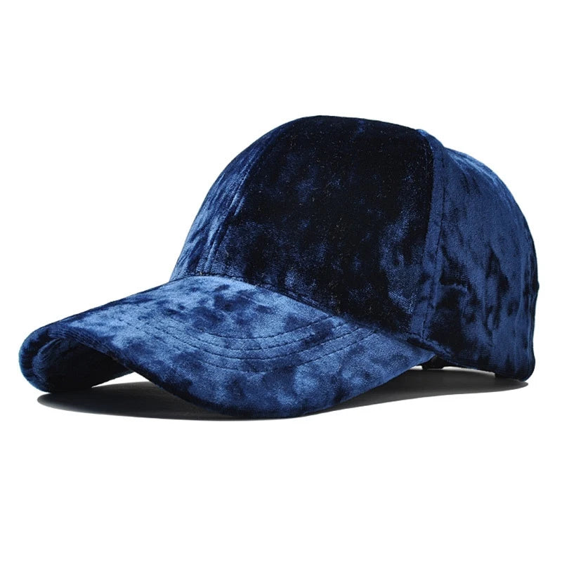 Luxury Velvet Baseball Cap