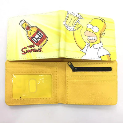 Playful Bart and Homer Wallet