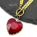 Lovely Faja Gothic Heart Pendant Necklace