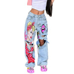 WOW Graphic Ripped Jeans