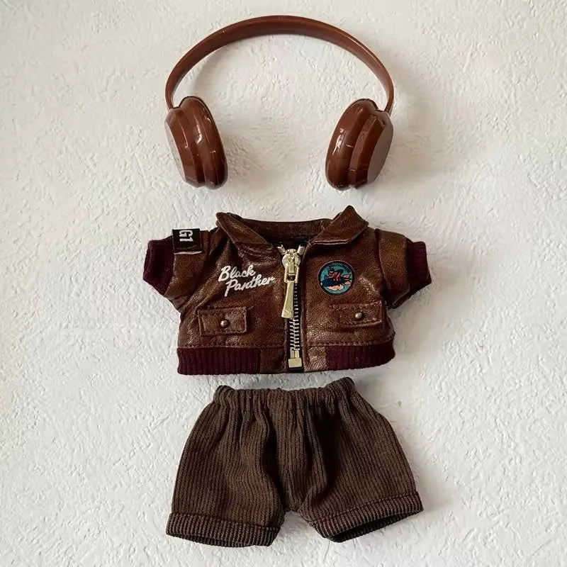 Rugged Labubu Aviator-Inspired Outfit Set