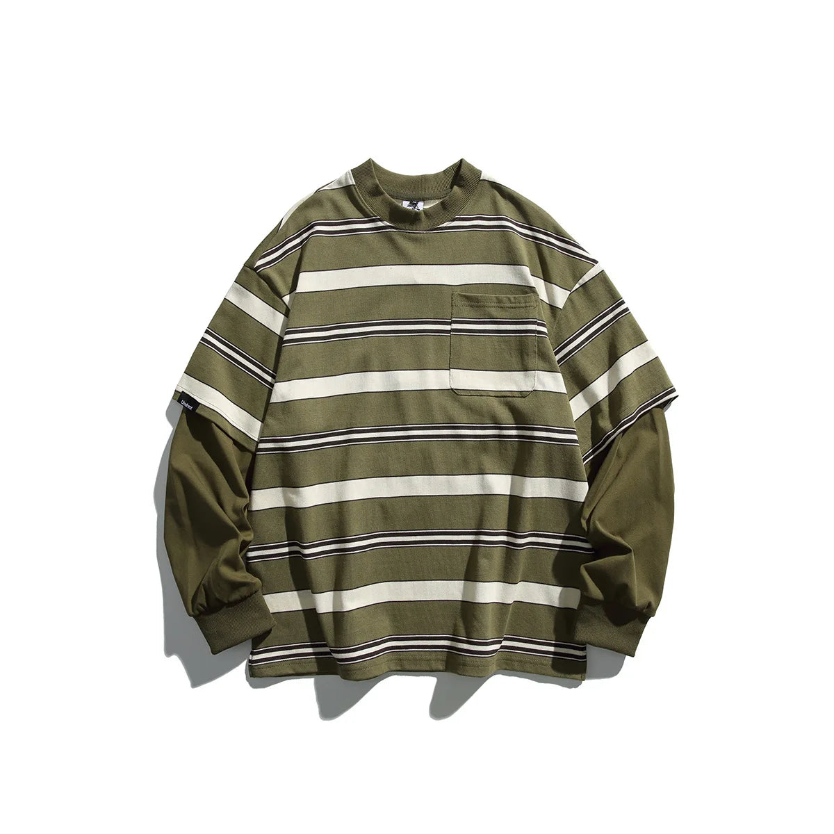 Retro Striped Layered Tee
