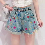 GemSplash Denim Shorts