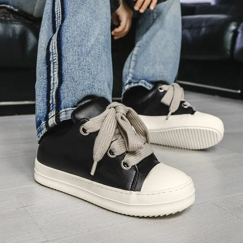 Casual Low-Top Lace-Up Sneakers