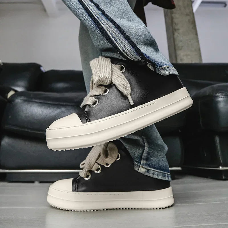 Casual Low-Top Lace-Up Sneakers