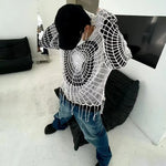 Spider Web Knit Hoodie