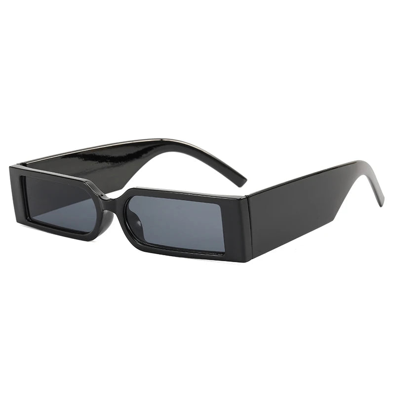 Bold Rectangular Shield Frame Sunglasses