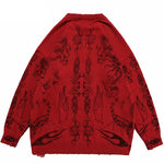 Mystic Vision Skull Knit Streetwear Sweater
