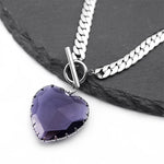 Lovely Faja Gothic Heart Pendant Necklace