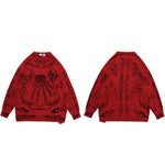 Mystic Vision Skull Knit Streetwear Sweater