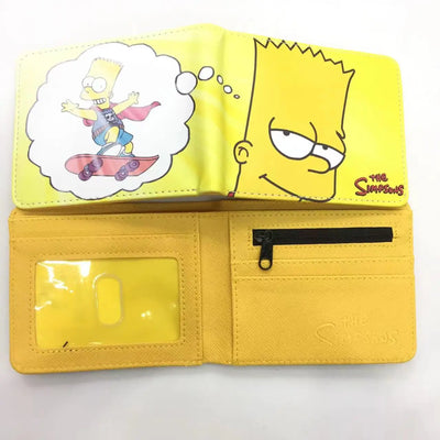 Playful Bart and Homer Wallet