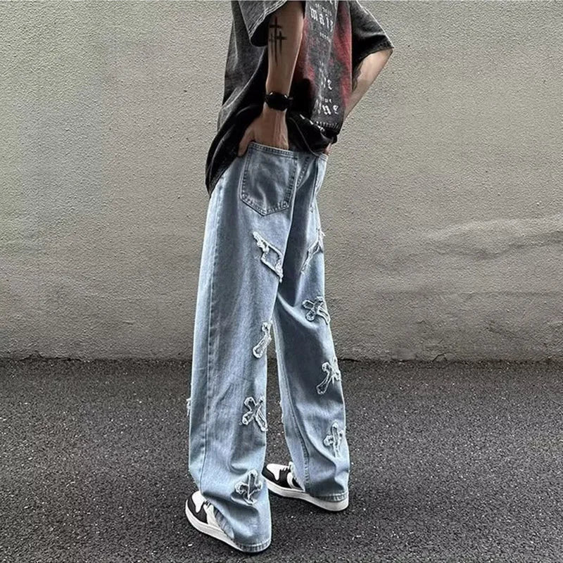 Cross-Stitch Denim Jeans