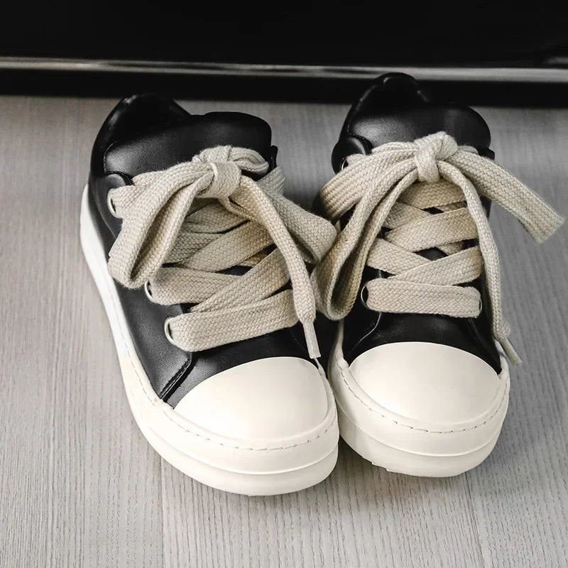 Casual Low-Top Lace-Up Sneakers