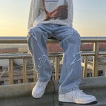 Cross-Stitch Denim Jeans