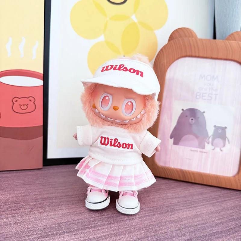 Wilson-Inspired Labubu Tennis Outfit Set